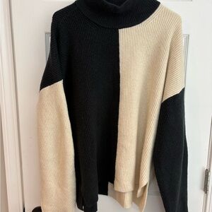 Abercrobie Colorblock Turtleneck Sweater